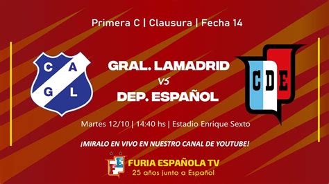 General Lamadrid vs. Deportivo Español .